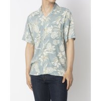 JEANS MATE/ジーンズメイト JEANS MATE BLUE STANDARD レーヨン 総柄 プリント オープンカラーシャツ 接触冷感/508245470