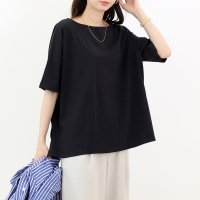 Aletta vita/アレッタ ヴィータ Aletta vita オーガニックコットンボートネックワイドプルオーバー/508245834