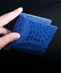 sankyoshokai/サンキョウショウカイ 三京商会 クロコダイルレザー 二つ折り財布 日本製 シャイニング/508245879