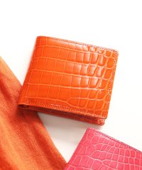 sankyoshokai/サンキョウショウカイ 三京商会 クロコダイルレザー 二つ折り財布 日本製 シャイニング/508245879