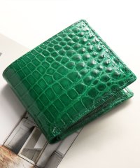 sankyoshokai/サンキョウショウカイ 三京商会 クロコダイルレザー 二つ折り財布 日本製 シャイニング/508245879