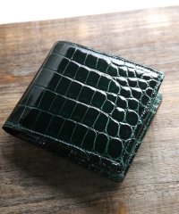 sankyoshokai/サンキョウショウカイ 三京商会 クロコダイルレザー 二つ折り財布 日本製 シャイニング/508245879