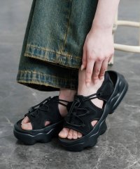 Rocky Monroe/ロッキーモンロー Rocky Monroe GERRY ジェリー スニーカーサンダル レディース スポーツサンダル ハイソール 厚底 ドローコード レースアップ/508245901