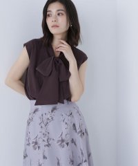 NATURAL BEAUTY BASIC/楊柳リボンボウブラウス/508246485