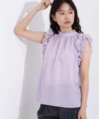 N Natural Beauty Basic/フリルスリーブバックリボンブラウス/508246497