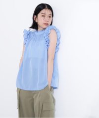 N Natural Beauty Basic/フリルスリーブバックリボンブラウス/508246497
