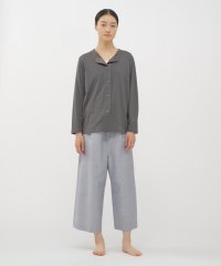 MARGARET HOWELL HOLD GOODS/LINEN COTTON CHAMBRAY TROUSERS/508246542
