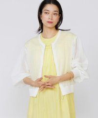INED/イネド INED 《大きいサイズ》シアーニットジップアップカーディガン/508246639