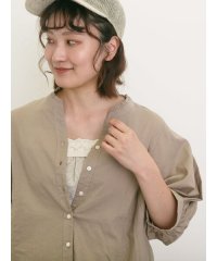 Samansa Mos2/【接触冷感】胸元レースギャザーキャミソール/508246650