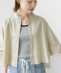 SHIPS WOMEN/《予約》【WEB限定】〈手洗い可能〉ブロード ストライプ / 無地 切替 パッチワーク シャツ/508246655