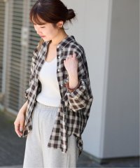 JOURNAL STANDARD relume/《追加予約2》コットンローンチェックオーバーサイズシャツ/508246750