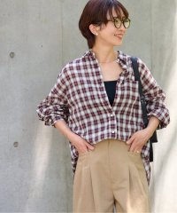 JOURNAL STANDARD relume/《追加予約》コットンローンチェックオーバーサイズシャツ/508246751