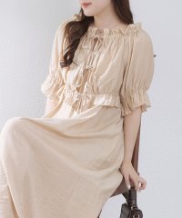 NICE CLAUP/OLIVE des OLIVE OUTLET/《２セットアイテム》【RMAF】リボンブラウス+キャミワンピ/508250139