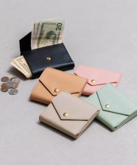 MURA/ムラ MURA MURA ゴートシュリンクレザー スキミング防止 スナップボタン 二つ折り財布/508250188