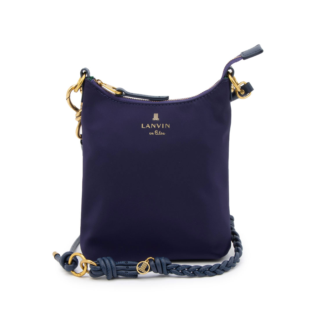 LANVIN en Bleuランバン オン ブルーナイロンバックリボンブルゾン黒 LANVIN en Bleuランバン オン ブルーナイロンバックリボン