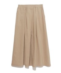 sanideiz TOKYO/ハイパーストレッチ麻混 タックフレアスカート LADIES/508251684
