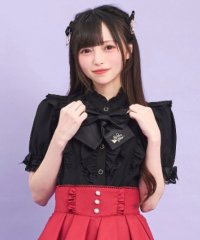 Secret Honey/シークレットハニー Secret Honey スタンドカラーダブルフリルブラウス/508252512