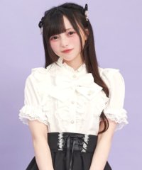 Secret Honey/シークレットハニー Secret Honey スタンドカラーダブルフリルブラウス/508252512