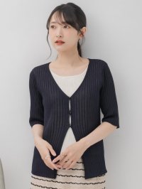 RETRO GIRL/レトロガール RETRO GIRL フェイクレイヤードリブカーデ/508252535