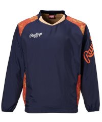 Rawlings/ローリングス Rawlings COMBAT SERIES（コンバットシリーズ）グレーシャースパイク 長袖ウインドジャケット（裏メッシュ）ーネイビー/パンプキン/508252698