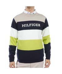 TOMMY HILFIGER GOLF/トミー ヒルフィガー ゴルフ TOMMY HILFIGER GOLF トミーフィルフィガーゴルフ シグネチャーストライプ クルーネックセーター/508253596