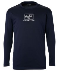 Rawlings/ローリングス Rawlings 長袖ロゴプリントTシャツ ー ネイビー/508255114