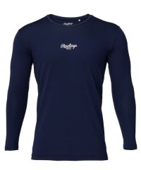 Rawlings/ローリングス Rawlings 超伸 ハイパーストレッチアンダーシャツ(長袖) ー ネイビー/508255117