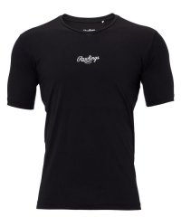 Rawlings/ローリングス Rawlings 超伸 ハイパーストレッチアンダーシャツ(半袖) ー ブラック/508255120