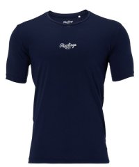 Rawlings/ローリングス Rawlings 超伸 ハイパーストレッチアンダーシャツ(半袖) ー ネイビー/508255122