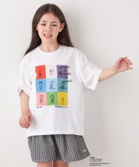 SHIPS any WOMEN/SHIPS any: SNOOPY コラボ ブロック グラフィック カラー プリント Tシャツ◇/508255970