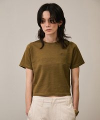 サロン　アダム　エ　ロペ/クロップドハーフスリーブリネンニット［ドライタッチ・洗える］/508256051