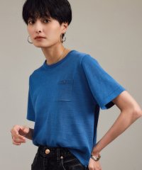 サロン　アダム　エ　ロペ/クロップドハーフスリーブリネンニット［ドライタッチ・洗える］/508256051