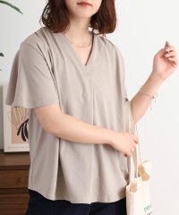 JUNGLE JALOPY/ジャングルジャロピー JUNGLE JALOPY ブラウス風タックスキッパー半袖Tシャツ/508256180