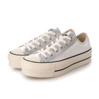 CONVERSE/コンバース CONVERSE ALL STAR レザー オールスター リフテッド OX 厚底 スニーカー 31314280 銀 シルバー シューズ レディース/508256210