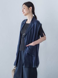 LAUTREAMONT/ロートレアモン LAUTREAMONT 【WEB限定】フィブリルタフタロングジレ ≪手洗い可能≫/508256331