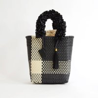 WOVEN/ウーヴン WOVEN メルカドバッグ × フリルハンドルカバー nbk－m－blcr－frill－blcr－frill－iv/508256375