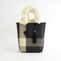 WOVEN/ウーヴン WOVEN メルカドバッグ × フリルハンドルカバー nbk－m－blcr－frill－blcr－frill－iv/508256375