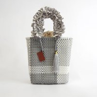 WOVEN/ウーヴン WOVEN メルカドバッグ × フリルハンドルカバー nbk－m－blcr－frill－blcr－frill－iv/508256375