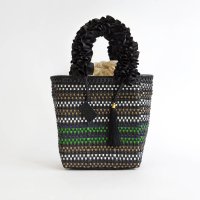WOVEN/ウーヴン WOVEN メルカドバッグ × フリルハンドルカバー nbk－m－blcr－frill－blcr－frill－iv/508256375