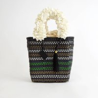 WOVEN/ウーヴン WOVEN メルカドバッグ × フリルハンドルカバー nbk－m－blcr－frill－blcr－frill－iv/508256375