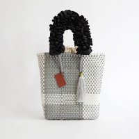 WOVEN/ウーヴン WOVEN メルカドバッグ × フリルハンドルカバー nbk－m－blcr－frill－blcr－frill－iv/508256375