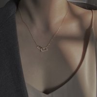 Forcement/フォースメント Forcement Wスクエアモチーフがクールな印象になるネックレス/508256390