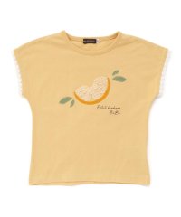 BeBe/立体オレンジモチーフフリンジ半袖Tシャツ(90~150cm)/508182683