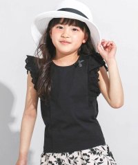 BeBe/肩フリルレース天竺ノースリーブTシャツ(90~150cm)/508182684