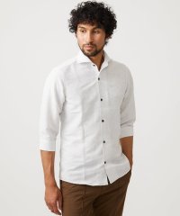 MICHEL KLEIN HOMME/《日本製》ボタニカル柄七分袖シャツ/508194808