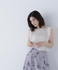 NATURAL BEAUTY BASIC/シャーリングペプラムブラウス/508246486