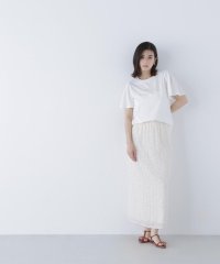 NATURAL BEAUTY BASIC/シアー刺繍ナロースカート/508256962