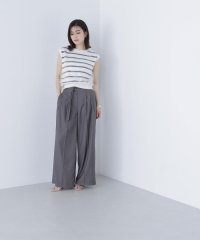 NATURAL BEAUTY BASIC/デザインベルトワイドパンツ/508256963