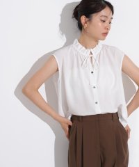 N Natural Beauty Basic/スタンドフリルネックブラウス/508256986