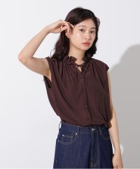 N Natural Beauty Basic/スタンドフリルネックブラウス/508256986